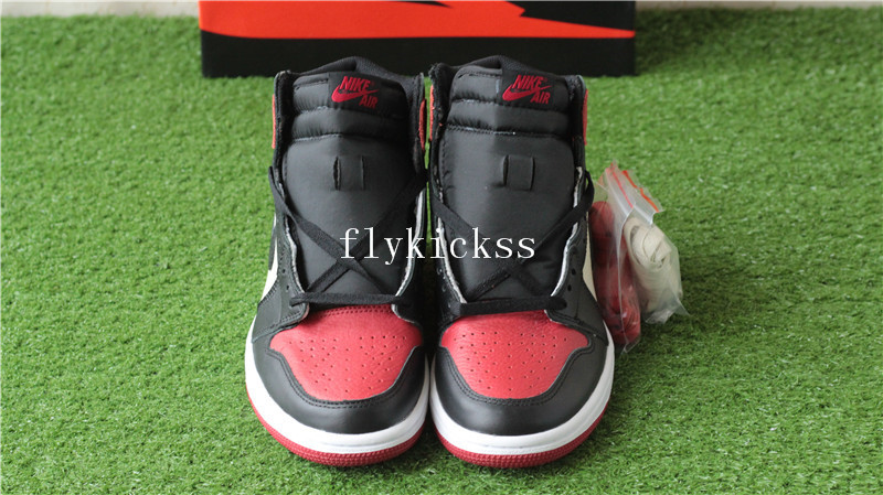 Authentic Air Jordan 1 Bred Toe 2018